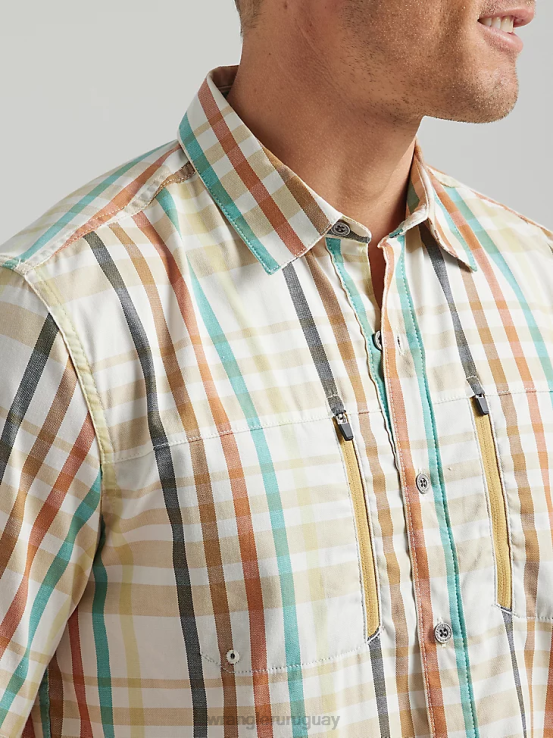 playa carolina Wrangler hombres camisa a cuadros atg by horizonte ropa F8J4V296
