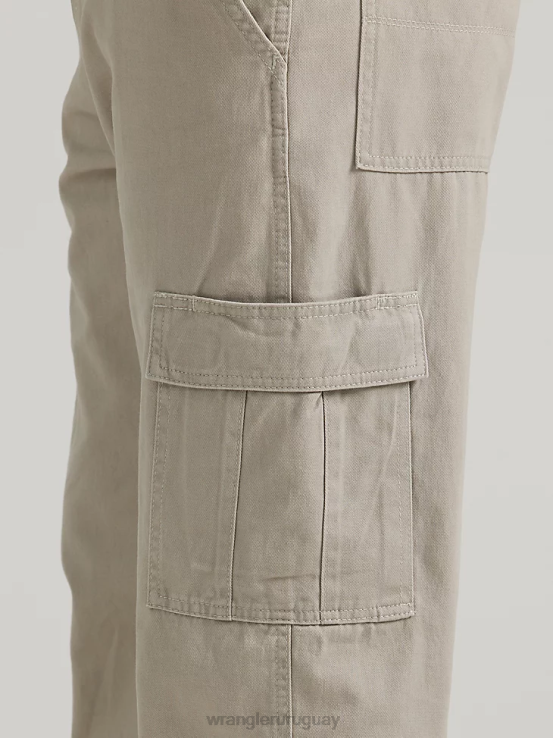polvo caqui Wrangler hombres pantalones cargo relajados auténticos ropa F8J4V241