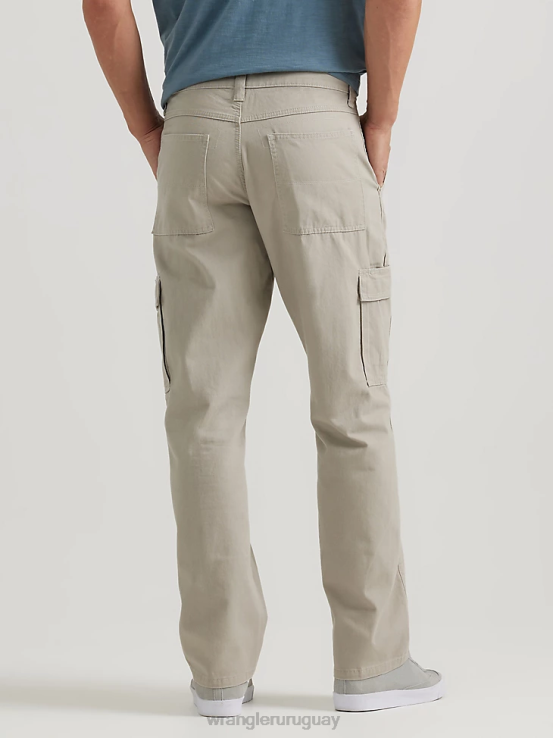 polvo caqui Wrangler hombres pantalones cargo relajados auténticos ropa F8J4V241
