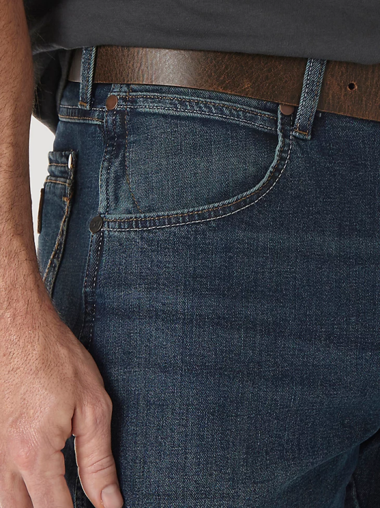 portland Wrangler hombres jeans retro ajustados con pernera recta ropa F8J4V22