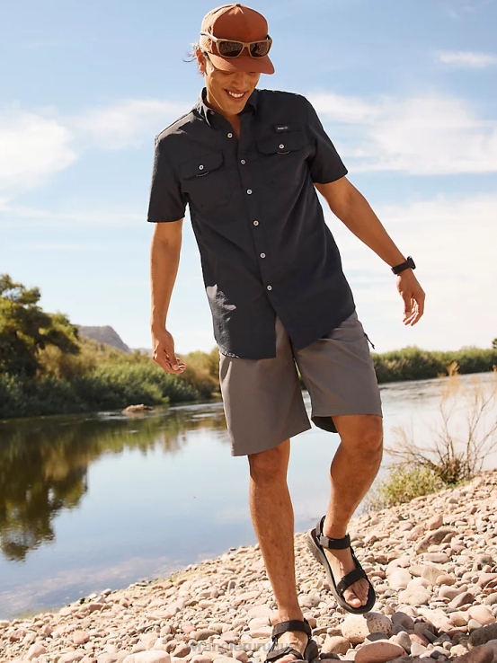 puerta de Hierro Wrangler hombres pantalón corto con cintura elástica de alto rendimiento ropa F8J4V594