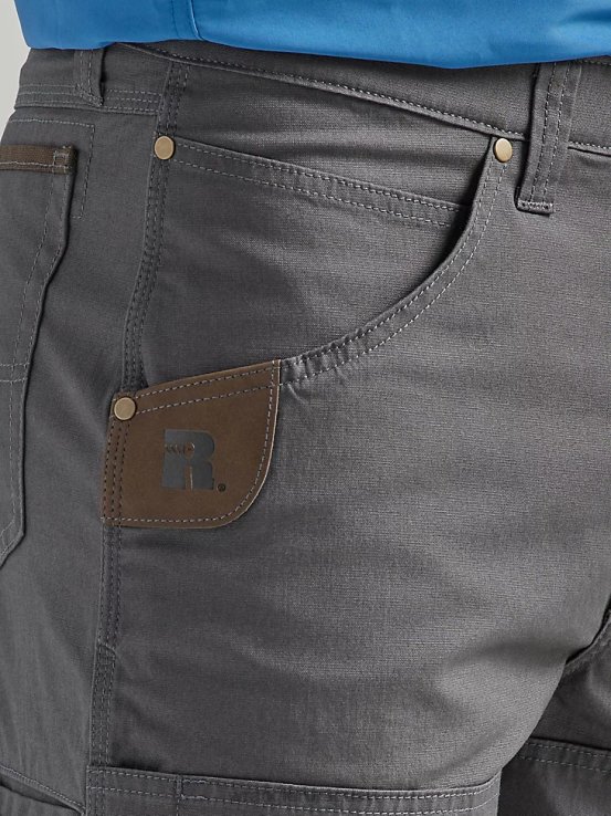 raya diplomática gris Wrangler hombres Riggs Workwear Utility pantalón corto relajado ropa F8J4V674