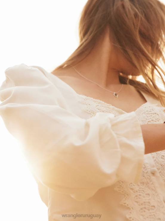 rojo Wrangler mujer camisa retro americana bandana western snap ropa F8J4V882