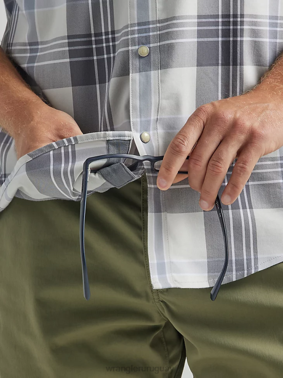 río gunnison Wrangler hombres camisa atg occidental ropa F8J4V452