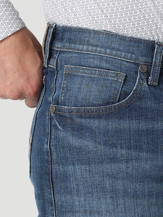 sable Wrangler hombres 20x no 44 jeans ajustados con pernera recta ropa F8J4V54