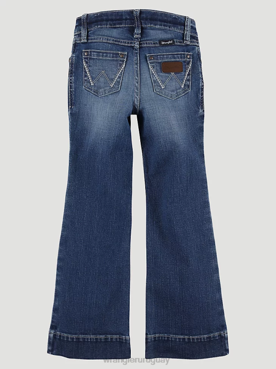 shelby Wrangler chicas pantalones vaqueros de pierna ancha ropa F8J4V1058