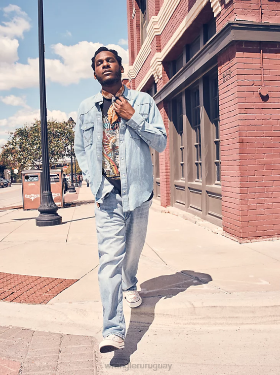 sol azul Wrangler hombres vaqueros holgados Heritage Redding ropa F8J4V187