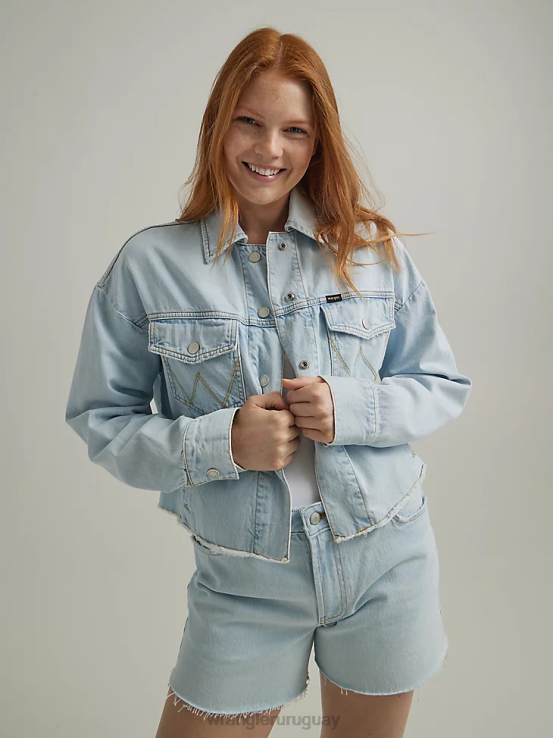 sombra helada Wrangler mujer chaqueta vaquera occidental ropa F8J4V856