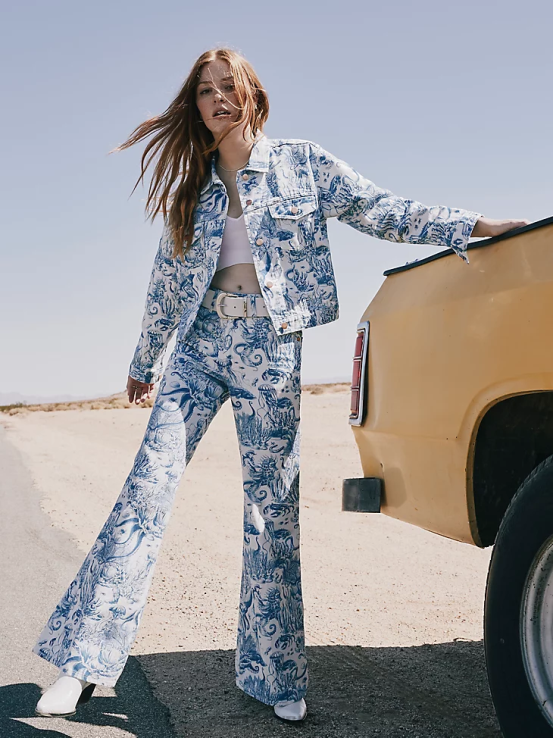 sombra helada Wrangler mujer chaqueta vaquera occidental ropa F8J4V856