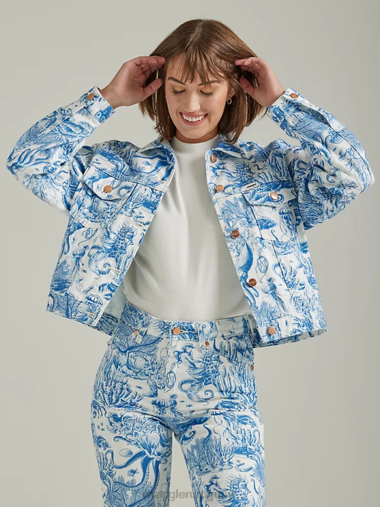 sombra helada Wrangler mujer chaqueta vaquera occidental ropa F8J4V856