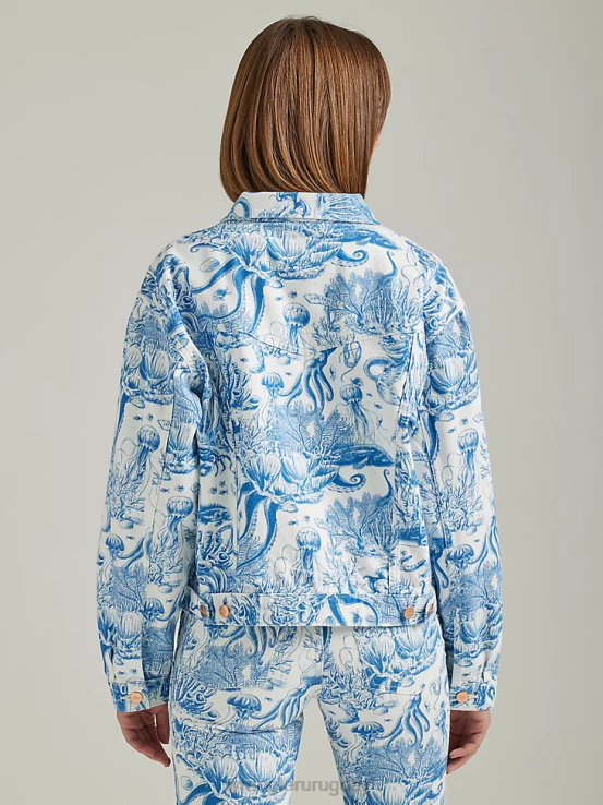 sombra helada Wrangler mujer chaqueta vaquera occidental ropa F8J4V856