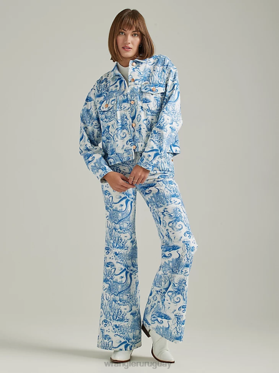 sombra helada Wrangler mujer chaqueta vaquera occidental ropa F8J4V856