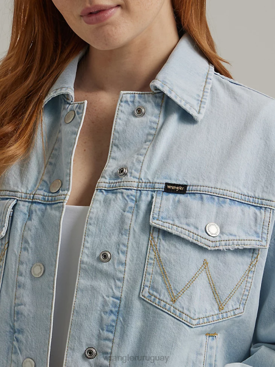 sombra helada Wrangler mujer chaqueta vaquera occidental ropa F8J4V856