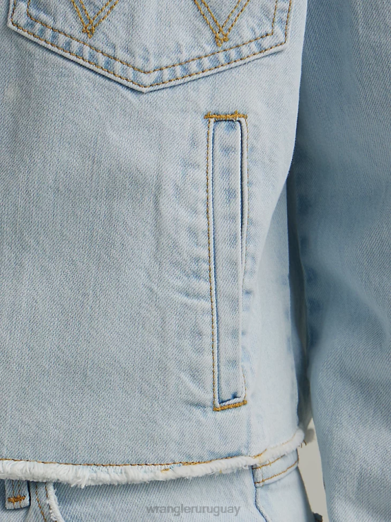 sombra helada Wrangler mujer chaqueta vaquera occidental ropa F8J4V856