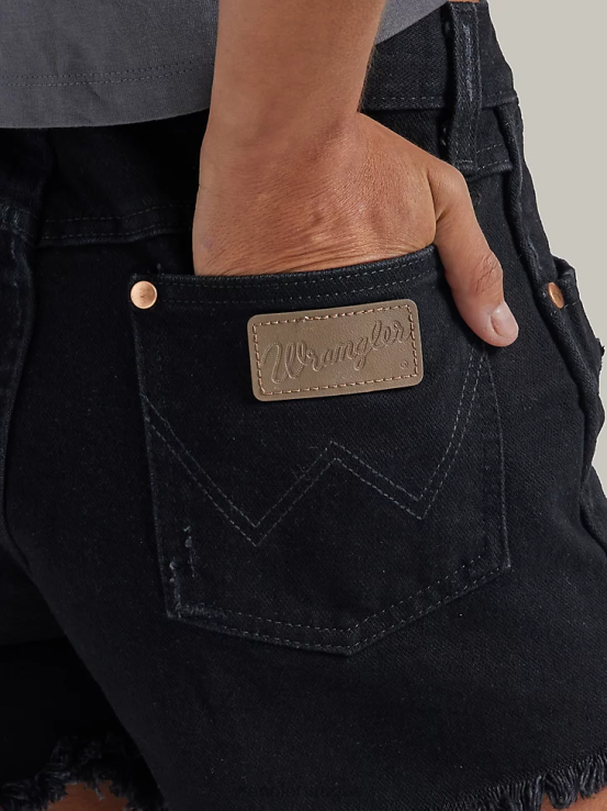 sombra negra Wrangler mujer reelaborado corto ropa F8J4V824