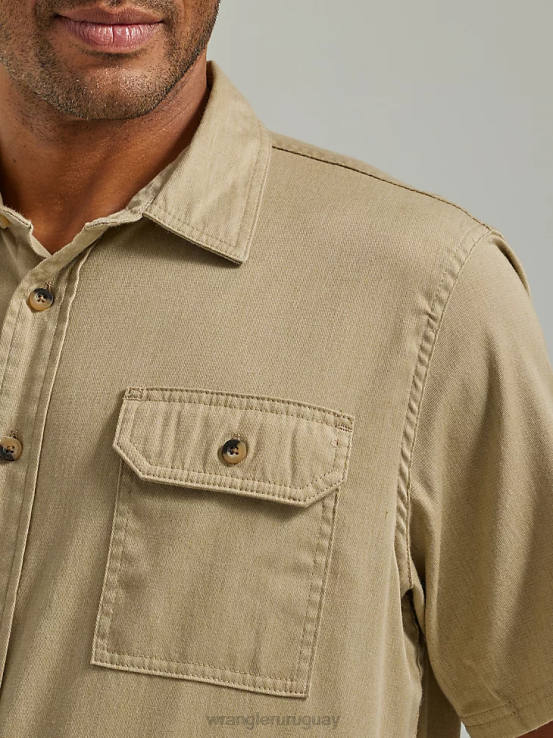 tela asargada Wrangler hombres camisa épica suave y flexible ropa F8J4V354
