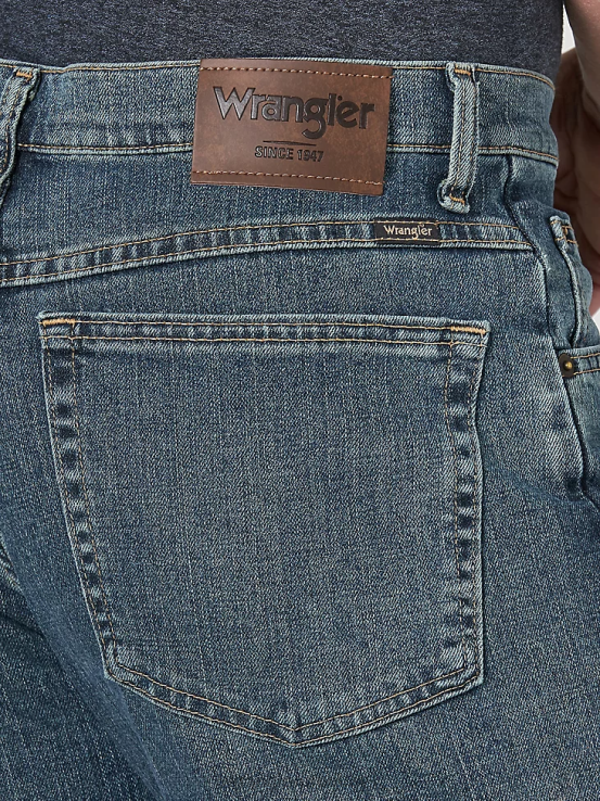 tinte gris Wrangler hombres jeans flexibles de ajuste relajado ropa F8J4V171