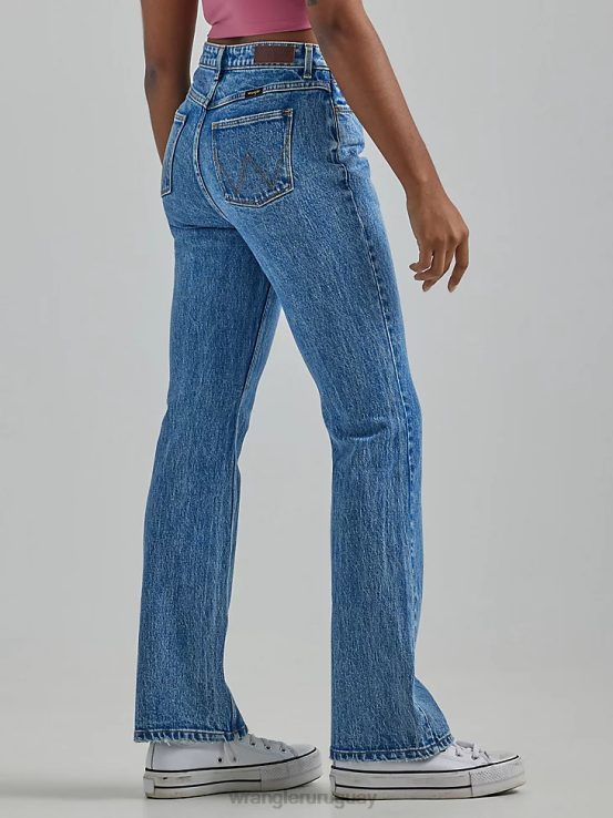 topacio Wrangler mujer jeans tipo bota atrevidos de talle alto ropa F8J4V735