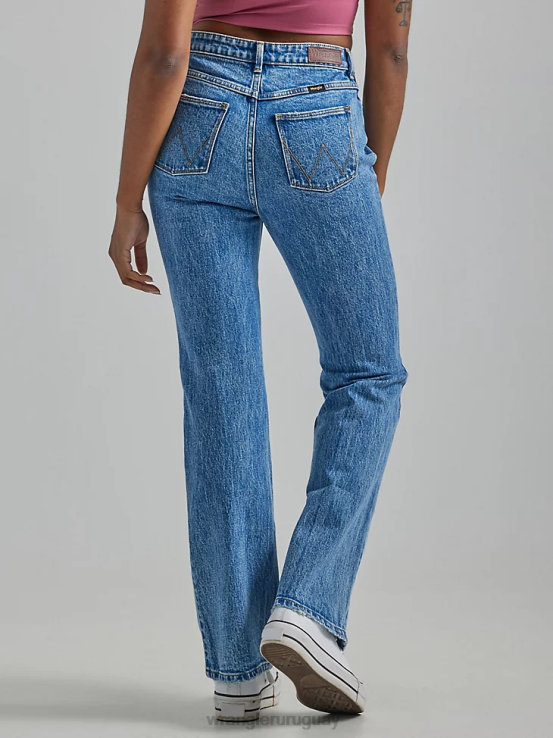 topacio Wrangler mujer jeans tipo bota atrevidos de talle alto ropa F8J4V735