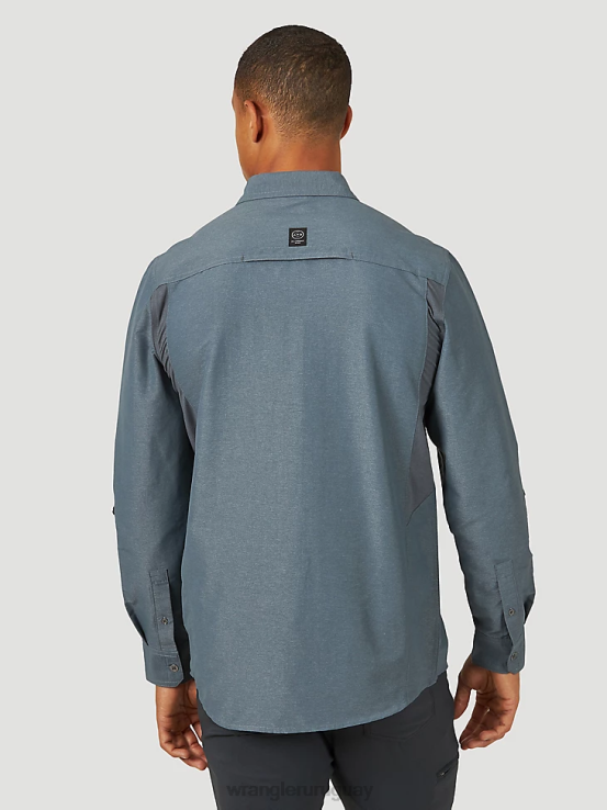 turbulencia Wrangler hombres camisa atg mezcla de materiales ropa F8J4V380