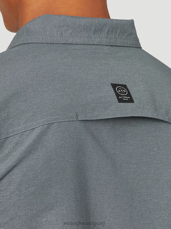 turbulencia Wrangler hombres camisa atg mezcla de materiales ropa F8J4V380