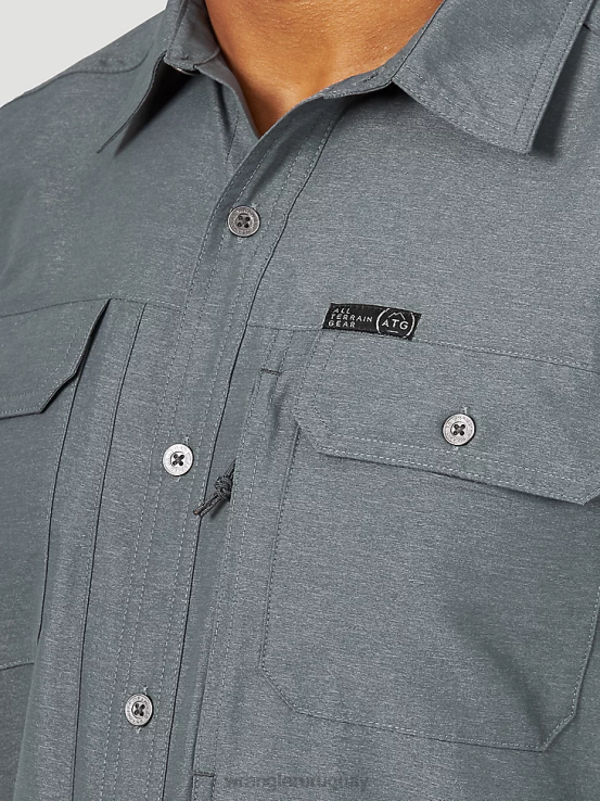 turbulencia Wrangler hombres camisa atg mezcla de materiales ropa F8J4V380