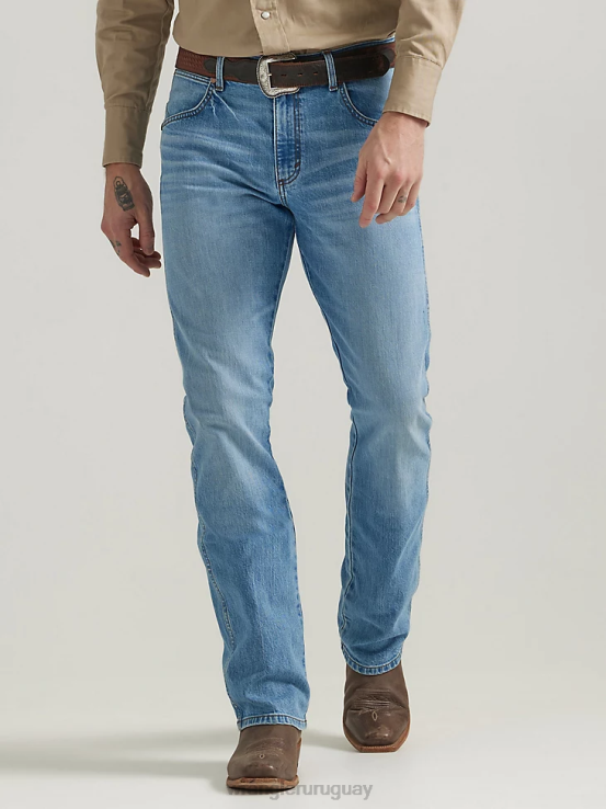 código Wrangler hombres jeans retro con corte tipo bota y corte slim ropa F8J4V12