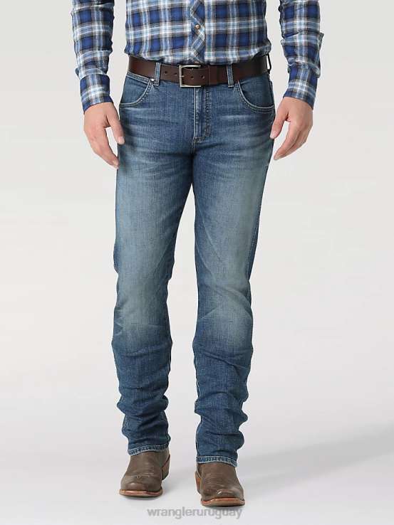 ansley Wrangler hombres El vaquero premium retro slim recto ropa F8J4V73