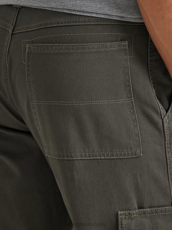 verde oliva Wrangler hombres pantalones cargo relajados auténticos ropa F8J4V243