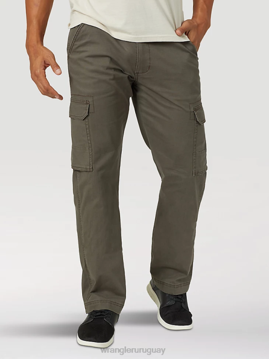 verde oliva Wrangler hombres pantalón cargo ropa F8J4V215