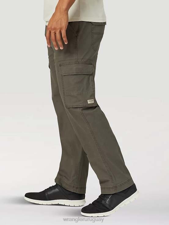 verde oliva Wrangler hombres pantalón cargo ropa F8J4V215