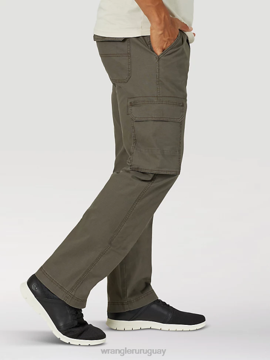 verde oliva Wrangler hombres pantalón cargo ropa F8J4V215