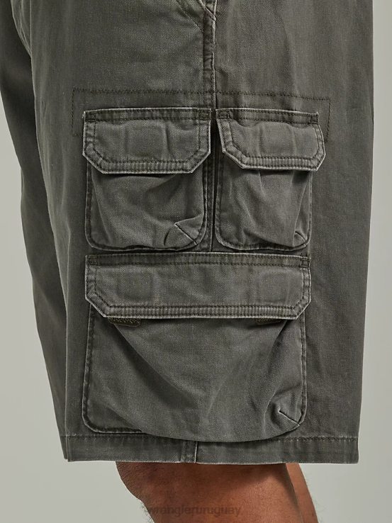 verde oliva Wrangler hombres pantalón corto cargo apilado premium de cinco estrellas ropa F8J4V534