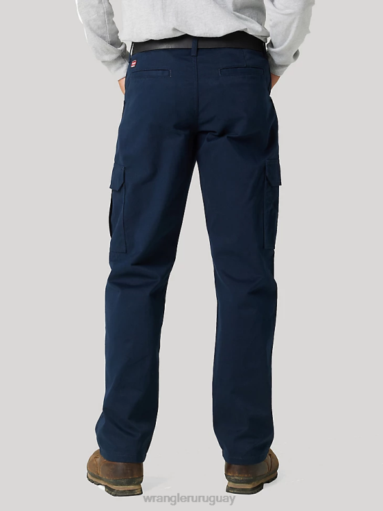 zafiro oscuro Wrangler hombres pantalón cargo de sarga para trabajo ropa F8J4V690
