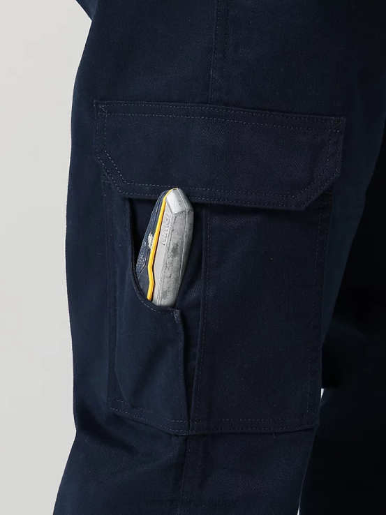 zafiro oscuro Wrangler hombres pantalón cargo de sarga para trabajo ropa F8J4V690