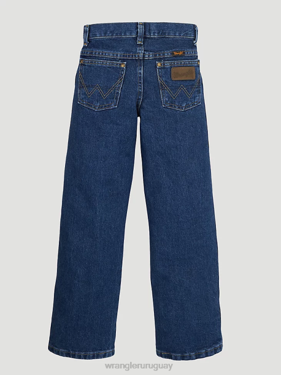 índigo fresco Wrangler Niños Vaqueros bootcut elásticos clásicos de cinco estrellas ropa F8J4V997