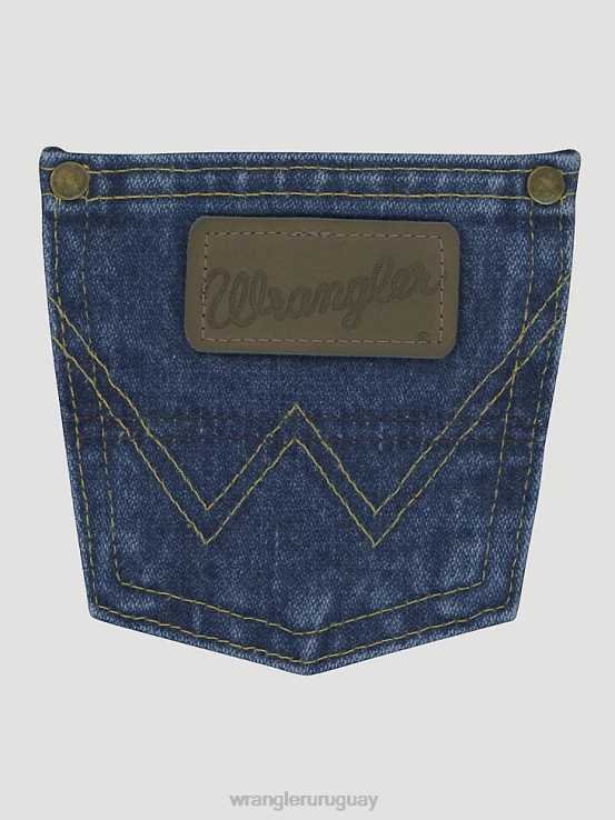 índigo fresco Wrangler Niños Vaqueros bootcut elásticos clásicos de cinco estrellas ropa F8J4V997