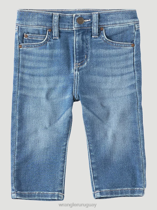 índigo fresco Wrangler Niños Vaqueros bootcut elásticos clásicos de cinco estrellas ropa F8J4V997