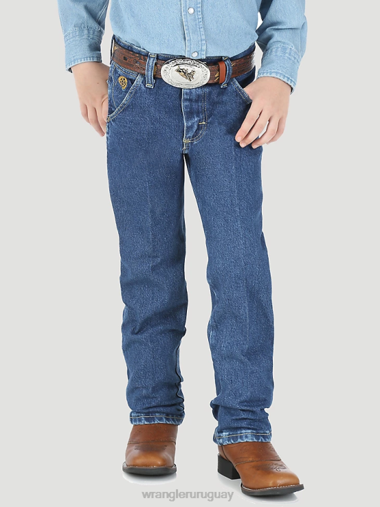 índigo oscuro Wrangler Niños jean corte cowboy original fit ropa F8J4V949