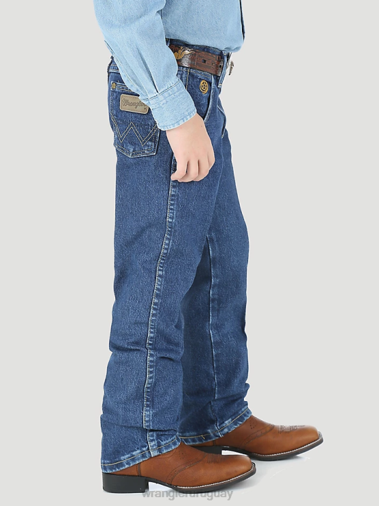 índigo oscuro Wrangler Niños jean corte cowboy original fit ropa F8J4V949
