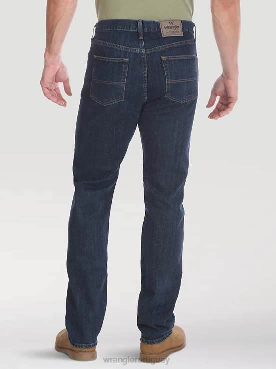 índigo oscuro Wrangler hombres Vaqueros elásticos de ajuste regular Authentics ropa F8J4V126