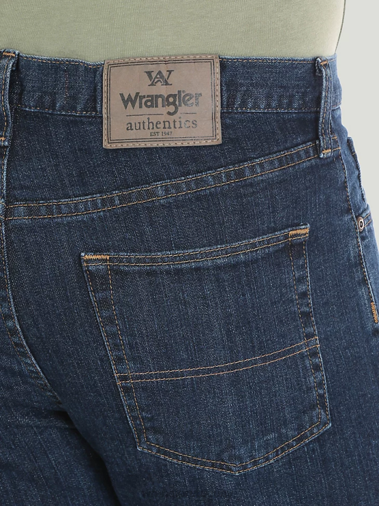 índigo oscuro Wrangler hombres Vaqueros elásticos de ajuste regular Authentics ropa F8J4V126