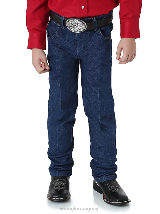 índigo prelavado Wrangler Niños jean corte cowboy original fit ropa F8J4V935