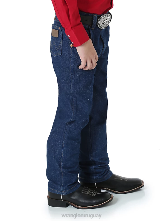 índigo prelavado Wrangler Niños jean corte cowboy original fit ropa F8J4V953