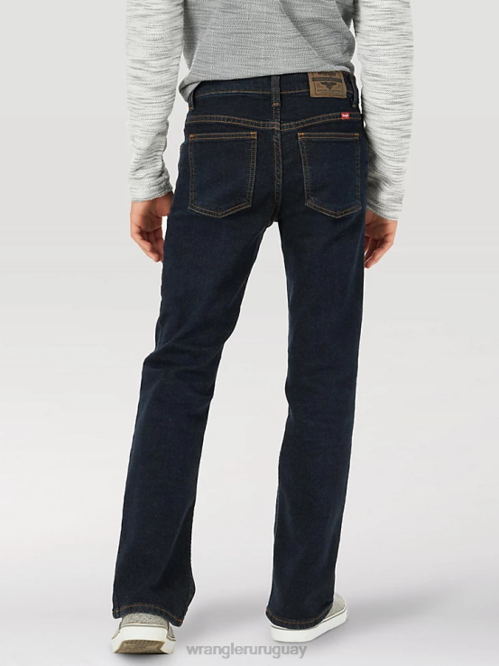 índigo profundo Wrangler Niños vaqueros con corte bootcut flexibles de cinco estrellas ropa F8J4V958