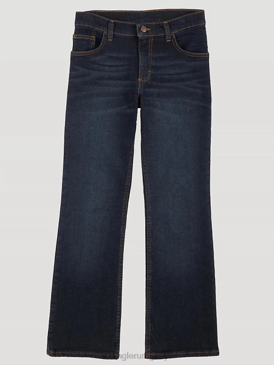 índigo profundo Wrangler Niños vaqueros con corte bootcut flexibles de cinco estrellas ropa F8J4V958