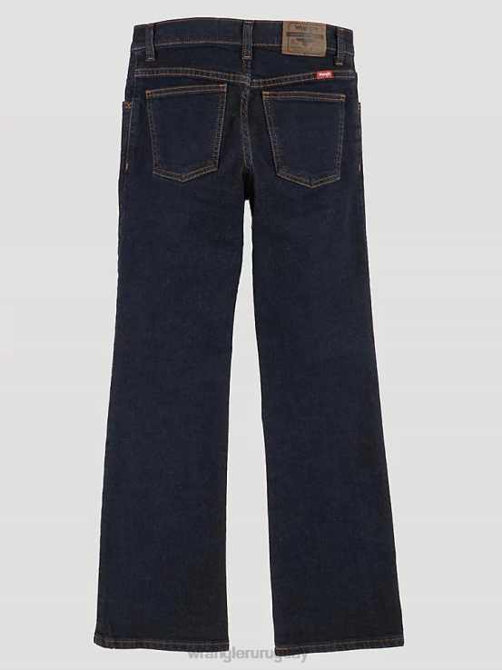índigo profundo Wrangler Niños vaqueros con corte bootcut flexibles de cinco estrellas ropa F8J4V958